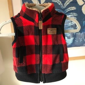 Newborn Buffalo Plaid Vest